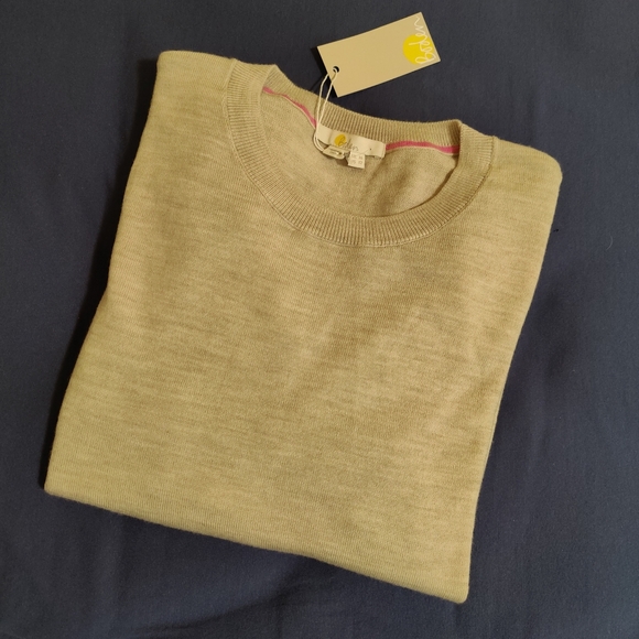 New 🆕 Boden Fine Wool Sweater With Gathered Shoulder, Size 12 - Picture 11 of 11